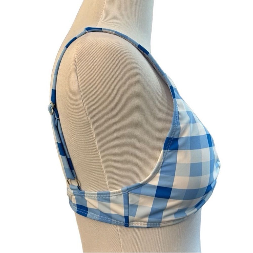 NWOT Cotton-On Body Swim Top Blue & White - Picture 3 of 5